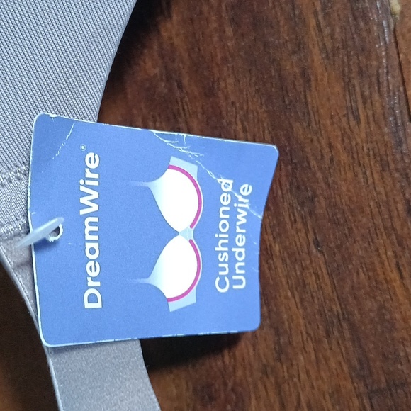 NWT Hanes Taupe Dreamwire Cushioned Underwire Bra Size XL - Picture 5 of 9